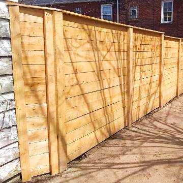 wood horizontal fence southwest florida